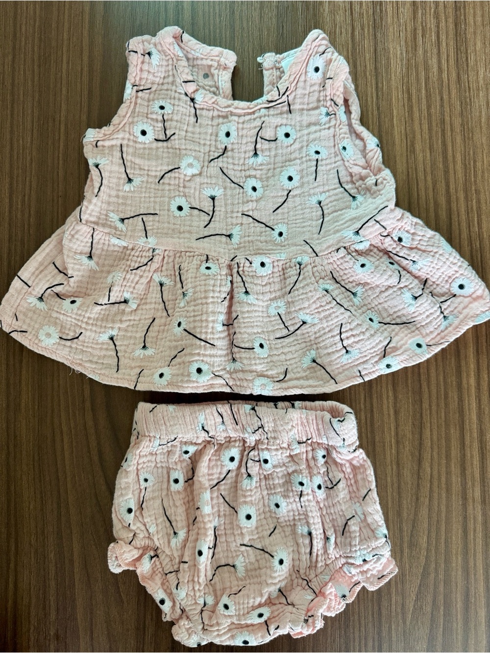 Pink Dandelion Baby Two-Piece Set 12-18 month